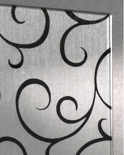 Verre feuilleté décoratif