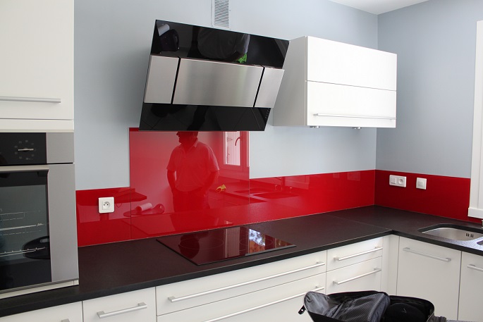 Verre pour crédence de cuisine