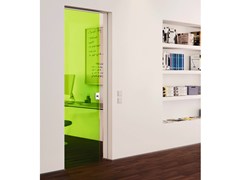 Porte en verre feuilleté