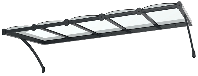 Marquise en aluminium